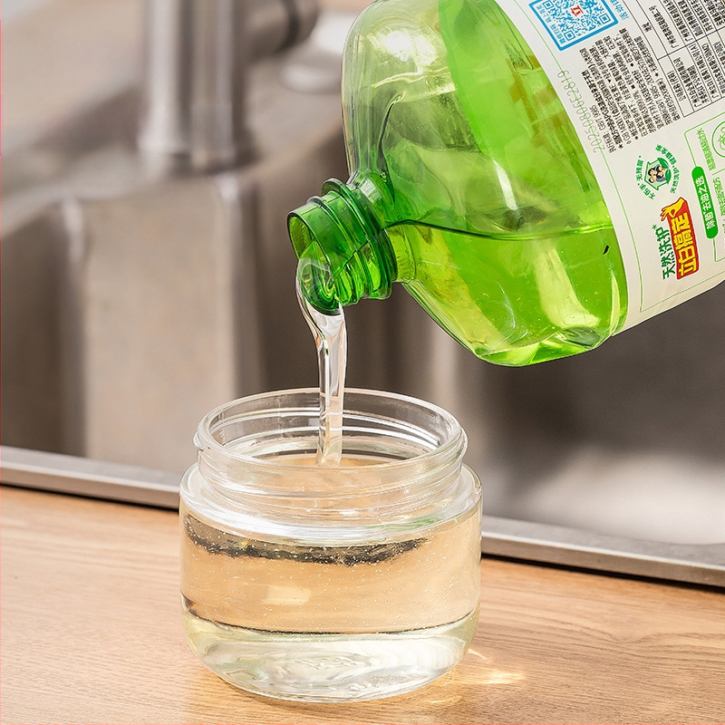 Γυάλινος διανομέας υγρού πλυσίματος πιάτων με χειροκίνητο μηχανισμό πίεσης, μοντέρνο μινιμαλιστικό στυλ