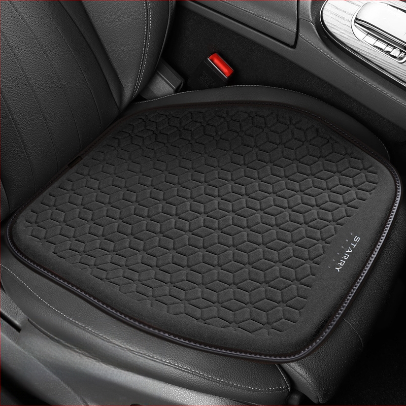 Μαξιλάρι καθίσματος αυτοκινήτου από σουέτ με γέλη κυψελοειδούς δομής – ένα κομμάτι, επιφάνεια από δέρμα, γέμισμα από συνθετικές ίνες, κατάλληλο για όλες τις εποχές