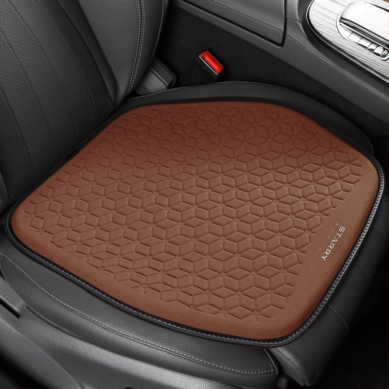 Μαξιλάρι καθίσματος αυτοκινήτου από σουέτ με γέλη κυψελοειδούς δομής – ένα κομμάτι, επιφάνεια από δέρμα, γέμισμα από συνθετικές ίνες, κατάλληλο για όλες τις εποχές