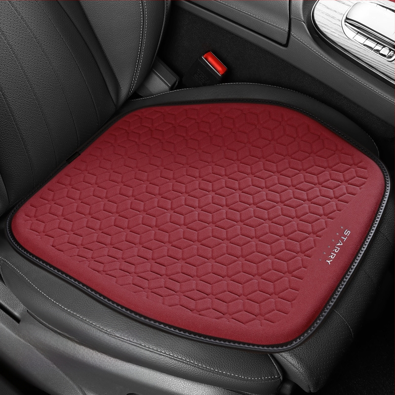 Μαξιλάρι καθίσματος αυτοκινήτου από σουέτ με γέλη κυψελοειδούς δομής – ένα κομμάτι, επιφάνεια από δέρμα, γέμισμα από συνθετικές ίνες, κατάλληλο για όλες τις εποχές