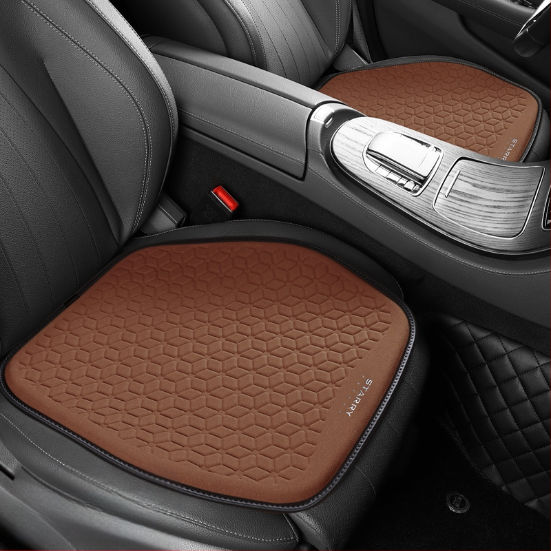 Μαξιλάρι καθίσματος αυτοκινήτου από σουέτ με γέλη κυψελοειδούς δομής – ένα κομμάτι, επιφάνεια από δέρμα, γέμισμα από συνθετικές ίνες, κατάλληλο για όλες τις εποχές