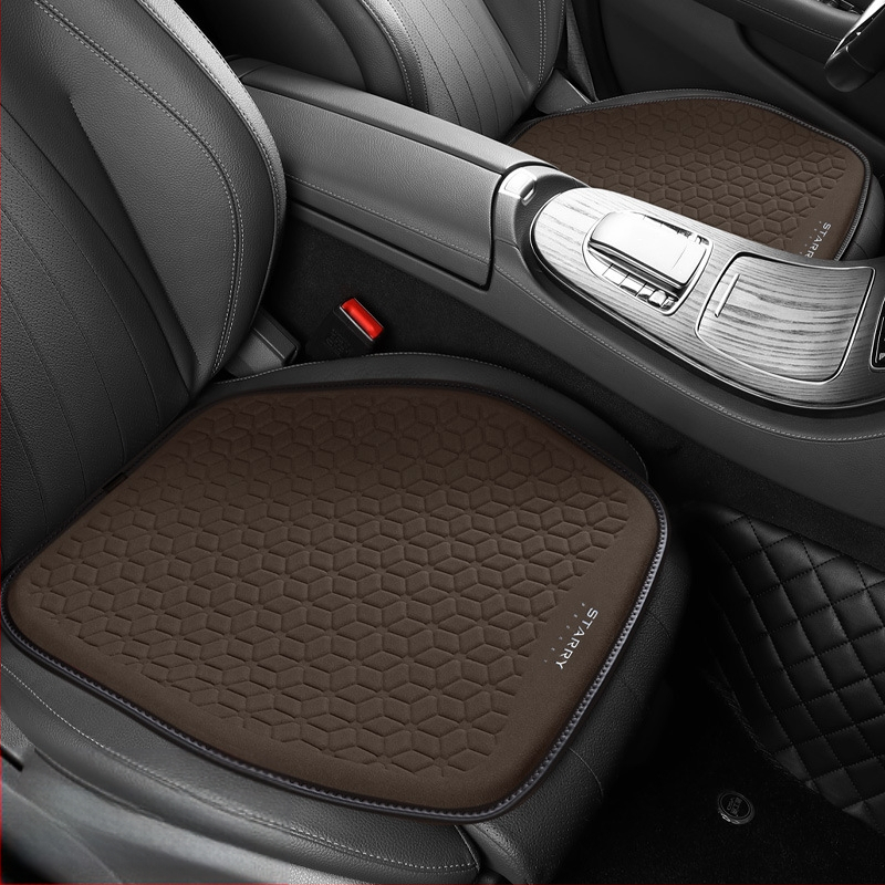 Μαξιλάρι καθίσματος αυτοκινήτου από σουέτ με γέλη κυψελοειδούς δομής – ένα κομμάτι, επιφάνεια από δέρμα, γέμισμα από συνθετικές ίνες, κατάλληλο για όλες τις εποχές