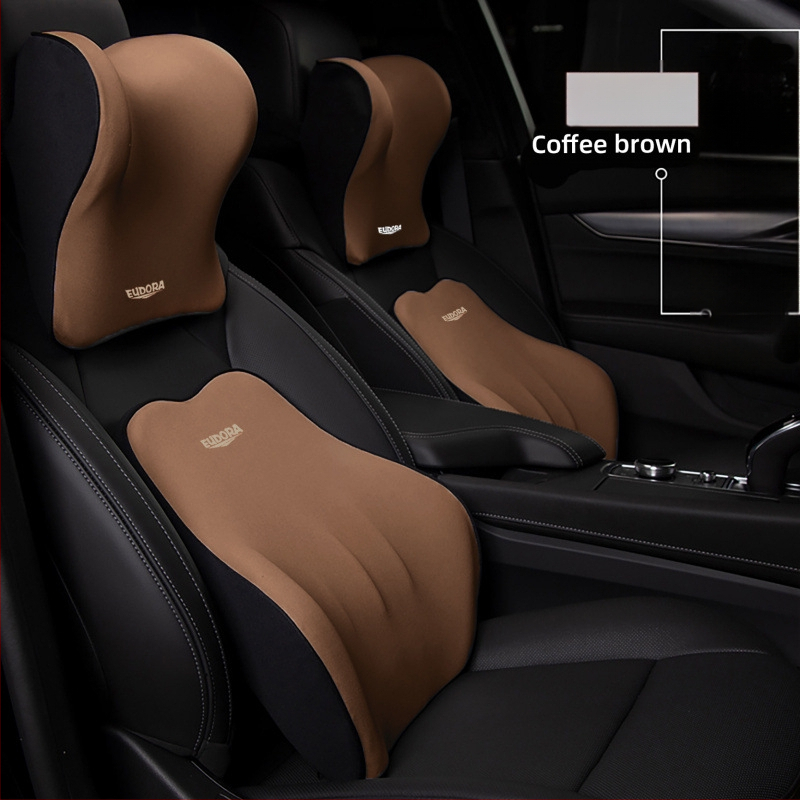 Automašīnas galvas balsts no lateksa, saderīgs ar BYD transportlīdzekļiem, ārējais materiāls: dabiski šķiedras, pildījums: lateks, vasara, karikatūras stils