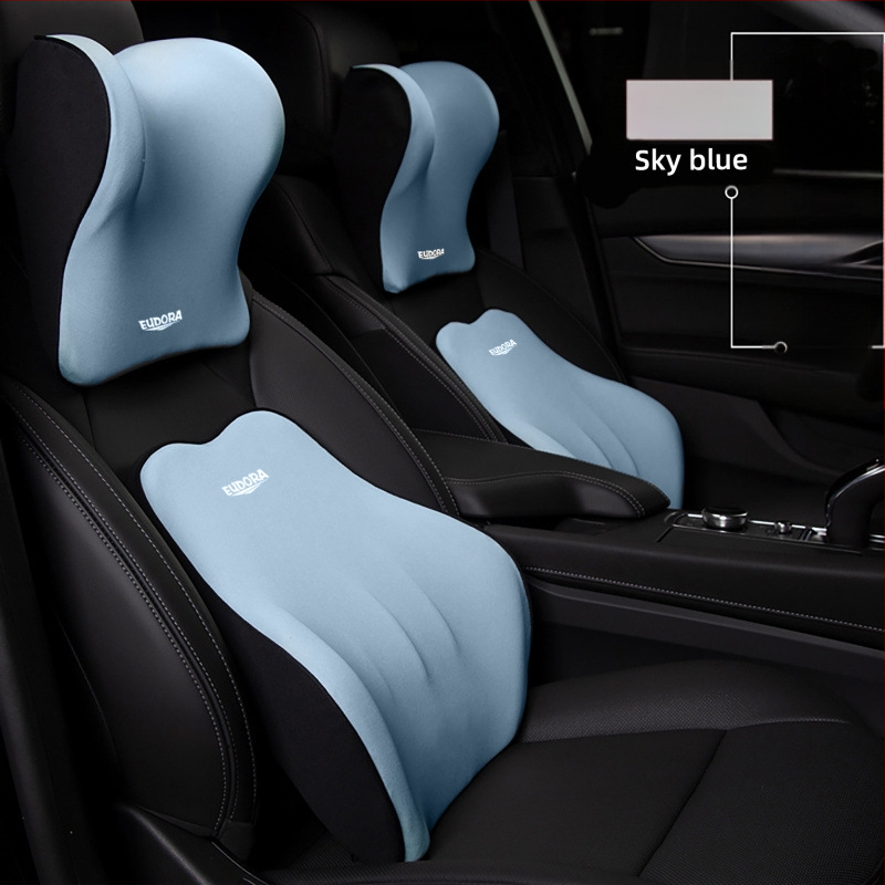 Automašīnas galvas balsts no lateksa, saderīgs ar BYD transportlīdzekļiem, ārējais materiāls: dabiski šķiedras, pildījums: lateks, vasara, karikatūras stils