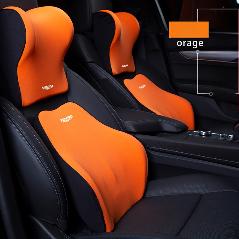 Automašīnas galvas balsts no lateksa, saderīgs ar BYD transportlīdzekļiem, ārējais materiāls: dabiski šķiedras, pildījums: lateks, vasara, karikatūras stils