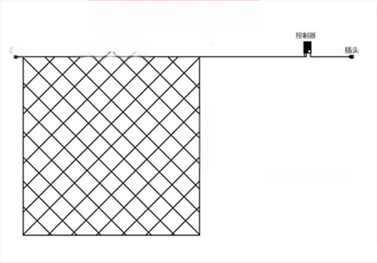 LED tinklo šviestų lauko dekoracijoms, model YL-WD, IP44, 220V, reguliuojamas