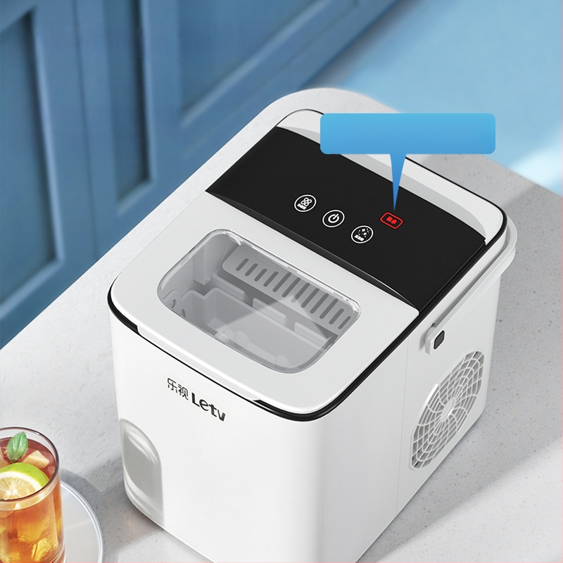 Leshi ledų gamintojas ZB08 – 220V, 100W, talpa 1,5 L, tinka 1–5 asmenims, visiškai automatizuotas apvalių ledinių kubelių gaminimo įrenginys