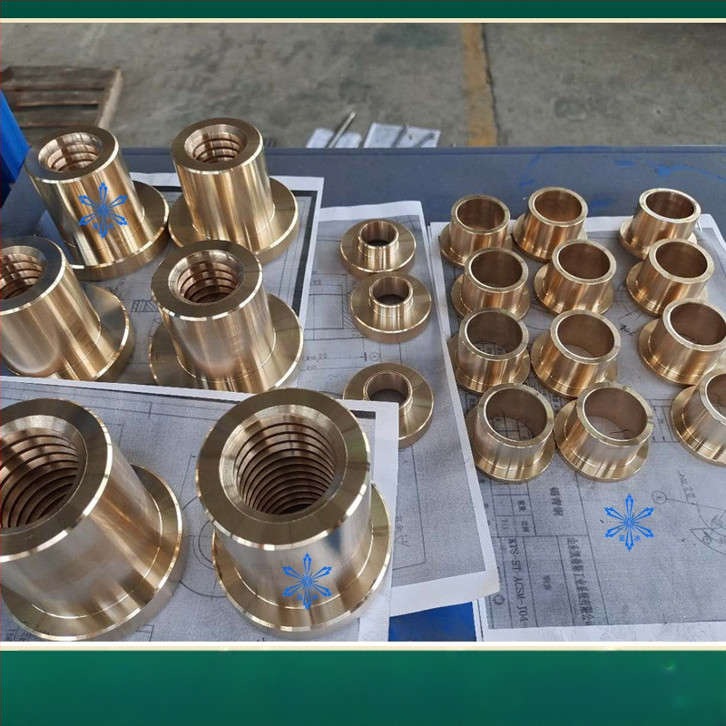 Matica s plosnim licem – bakar, trapezni vodilni vijak MTSPFR/MTSPFL/MTSPNR