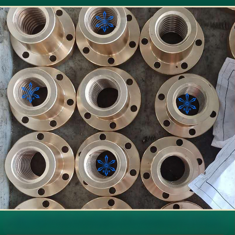 Matica s plosnim licem – bakar, trapezni vodilni vijak MTSPFR/MTSPFL/MTSPNR