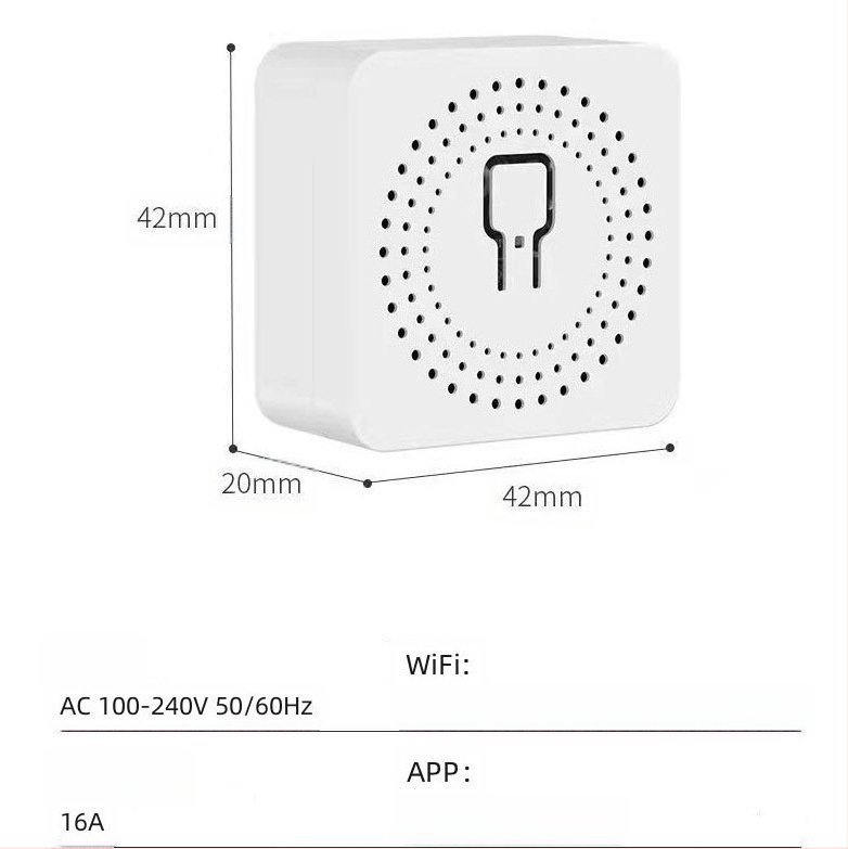 Graffiti WiFi dimmer jungiklis su laikmačiu ir balso valdymu – belaidė laiko kontrolė, ABS korpusas