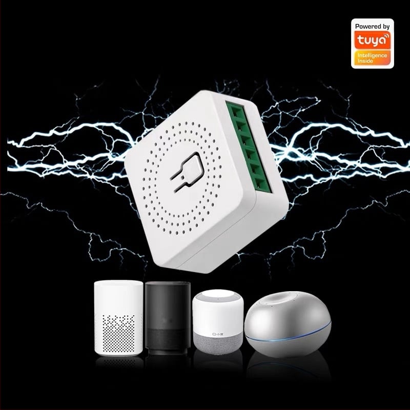 Graffiti WiFi dimmer jungiklis su laikmačiu ir balso valdymu – belaidė laiko kontrolė, ABS korpusas