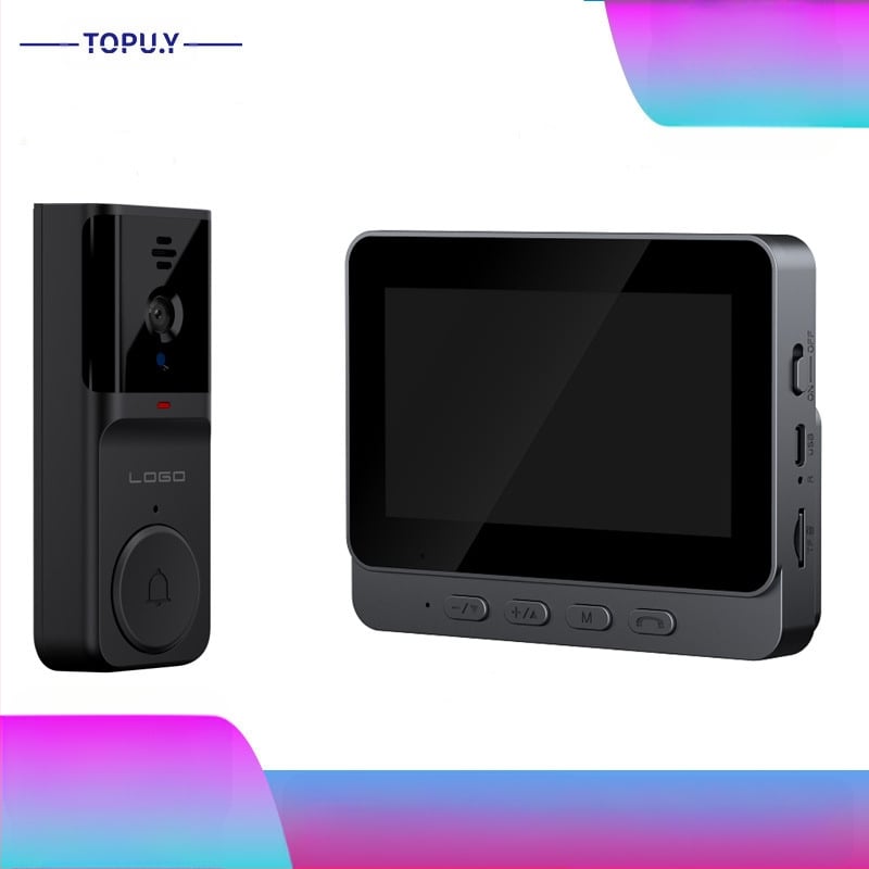 Видео домофон TOPU.Y I5-364 — интелигентен, с дисплей, безжичен интерком и HD видеонаблюдение
