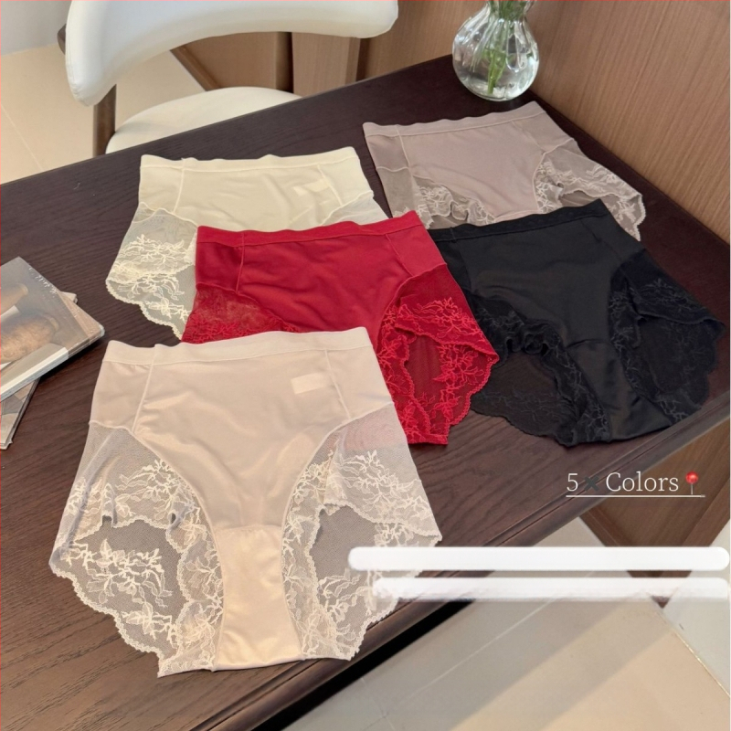 Modelis 297#: Moterų aukšto juosmens kelnaitės iš nailono, kvėpuojantis audinys, įklotas tarpkojyje iš Mulberry šilko