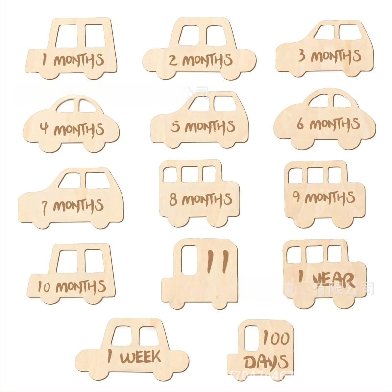 Bērnu piemiņas plāksne par zīmīgiem posmiem, fotorekvizīts, materiāls boxwood, iepakojums Opp bag, piemērots dāvanai