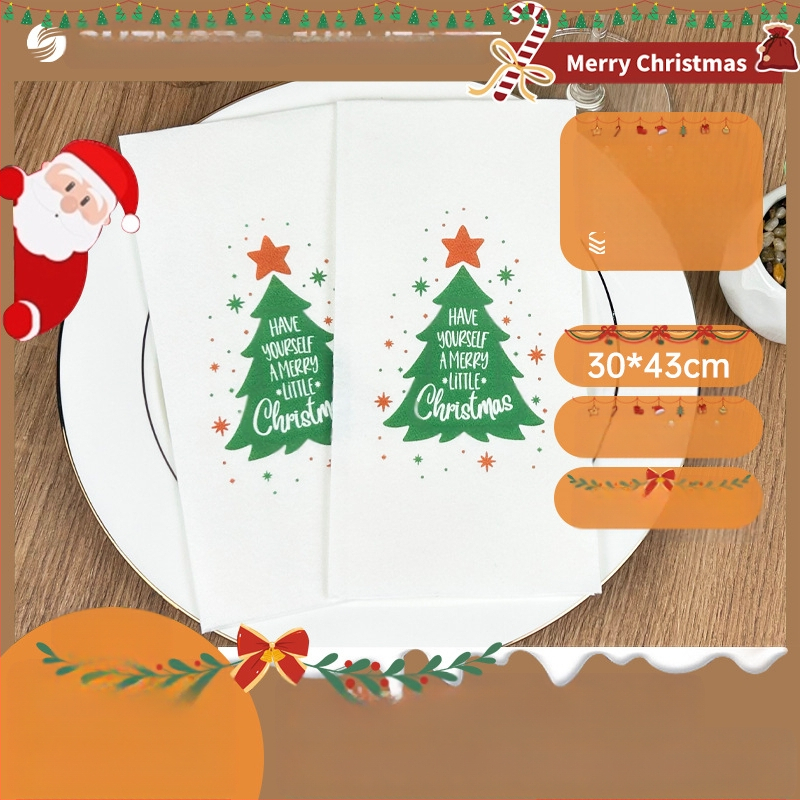 Μίας χρήσεως χαρτοπετσέτα χωρίς σκόνη και τραπεζομαντήλιο για δυτικά εστιατόρια, εκτύπωση λογότυπου, προσαρμοσμένο, 25/50 φύλλα, ύλη: virgin ξύλινος πολτός, υψηλής ποιότητας χαρτί