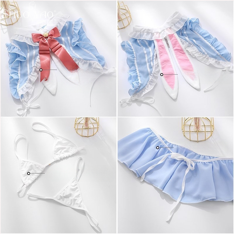 Lolita stiliaus Bunny Girl apatiniai, poliesteris, pagrindinis pluoštas 90–95%, unisex, Shuyao, 2024 m. vasara