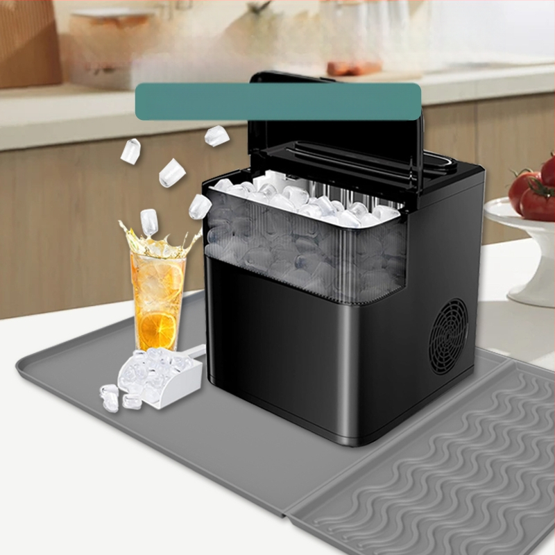 Nešiojamas stalinės ledų gaminimo įrenginys su neslidu silikono pagalvėle, rankinis valdymas