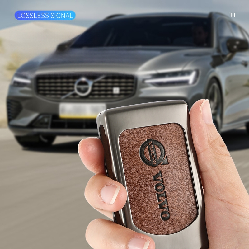 Volvo raktų dėkliukas su sagtimi – cinko lydinys, aukštos kokybės, suderinamas su XC60, XC90, S90, S60, V40, V90, S60L