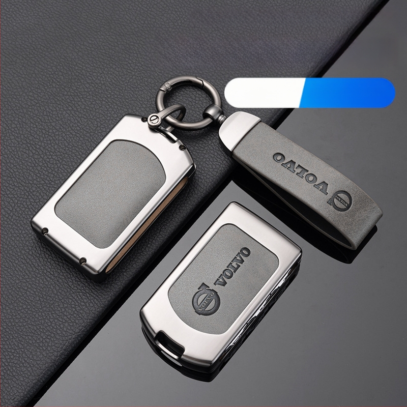 Volvo raktų dėkliukas su sagtimi – cinko lydinys, aukštos kokybės, suderinamas su XC60, XC90, S90, S60, V40, V90, S60L