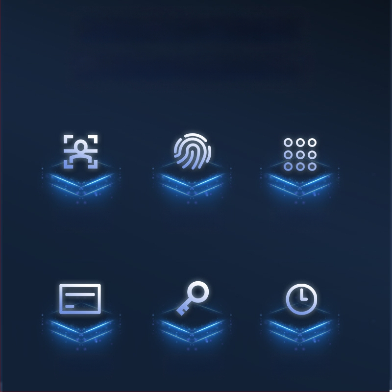 Κλειδαριά με αποτύπωμα δακτυλικού για πόρτες - Ανοξείδωτος χάλυβας, μοντέλο Broken Bridge Aluminum Door, μάρκα Jiadeyi, για ξενοδοχείο