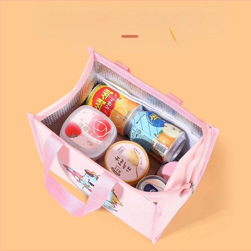 Torba za ručak s slatkim karikaturnim stilom, Oxford platno, zadržava toplinu i hladnoću, univerzalna upotreba