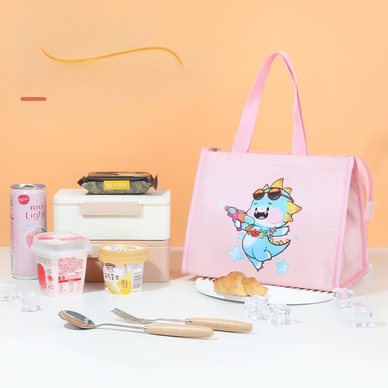 Torba za ručak s slatkim karikaturnim stilom, Oxford platno, zadržava toplinu i hladnoću, univerzalna upotreba