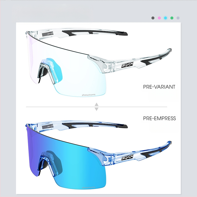 SCVCN Kerékpáros szemüveg, TR90 keret, szélvédett, kompatibilis dioptriás szemüveggel