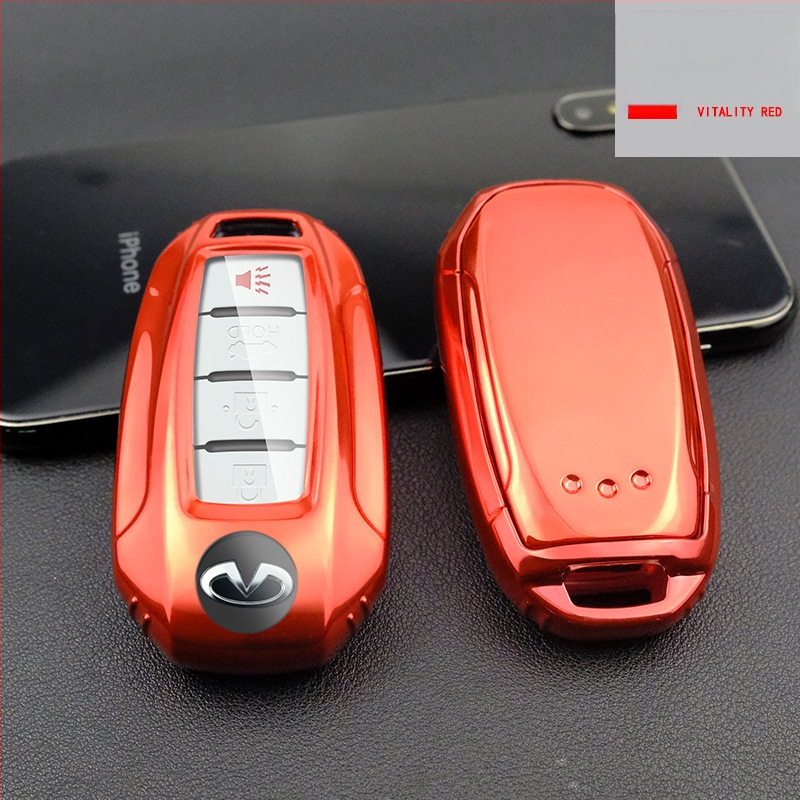 Infiniti raktų dėklas QX50 ir QX60 – TPU minkšta guma, etninis stilius