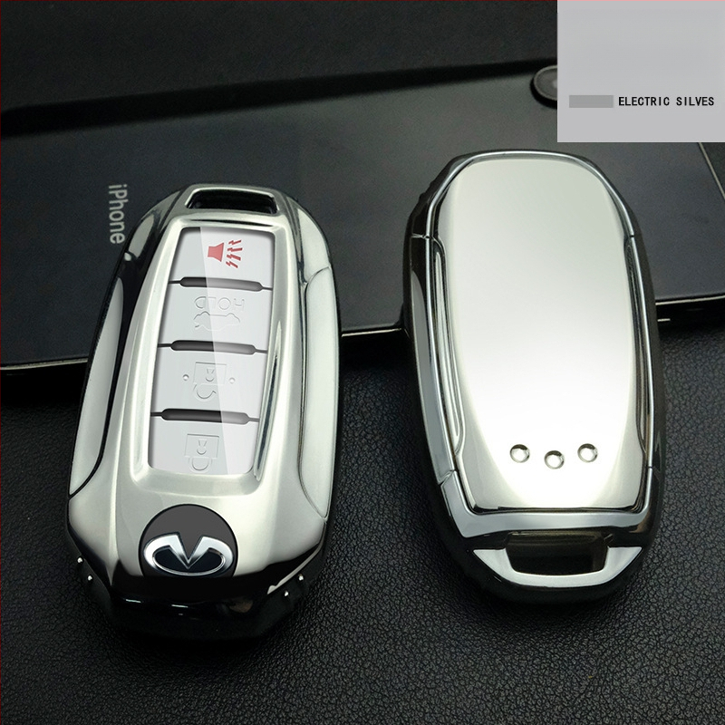 Infiniti raktų dėklas QX50 ir QX60 – TPU minkšta guma, etninis stilius