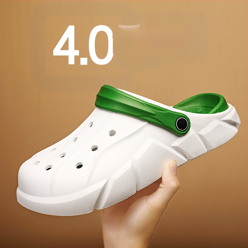 Vyriniai vasariniai sandalai su uždaru priekiu, kvėpuojantys, EVA padas, viršutinė dalis – sintetinė oda, sagties užsegimas