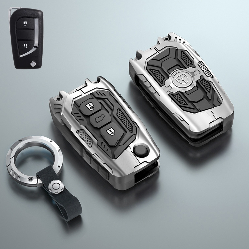 Toyota sulankstomo raktų dėklas – Sibo; medžiaga: cinko lydinys + silikonas; stilius: Trend; Prekės ženklas: Sibo; Automobilis: Toyota (Brand:Sibo; Car: Toyota; Material: zinc alloy, silicone; Style: Trend; Customization: No)