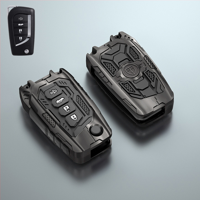 Toyota sulankstomo raktų dėklas – Sibo; medžiaga: cinko lydinys + silikonas; stilius: Trend; Prekės ženklas: Sibo; Automobilis: Toyota (Brand:Sibo; Car: Toyota; Material: zinc alloy, silicone; Style: Trend; Customization: No)