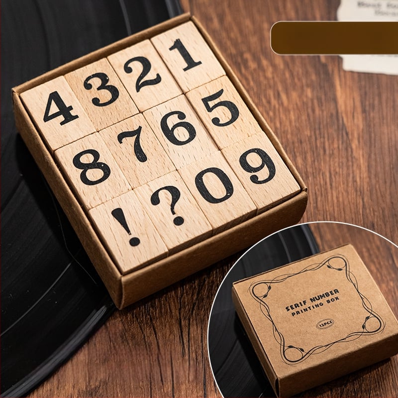 Xiami medinis dienoraščio antspaudų rinkinys – mėnesio ir savaitės žymės, spausdinimo technika