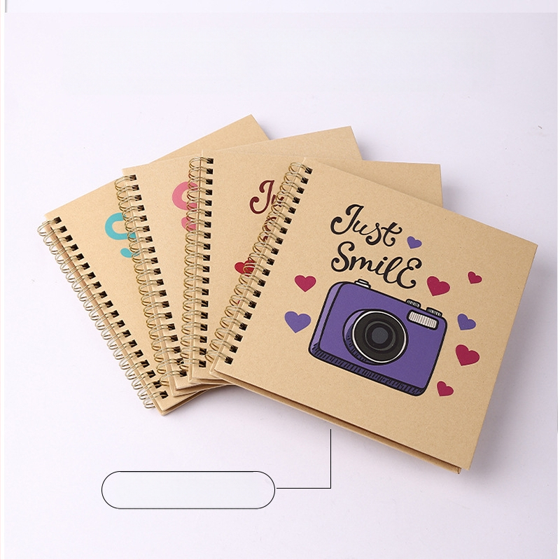 Βιβλίο Καταγραφής Ανάπτυξης Μωρού – DIY Φωτογραφικό Άλμπουμ, Σπειροειδές Δέσιμο, Κάλυμμα από Craft Χαρτί, 20 Σελίδες, Μάρκα Guyoo