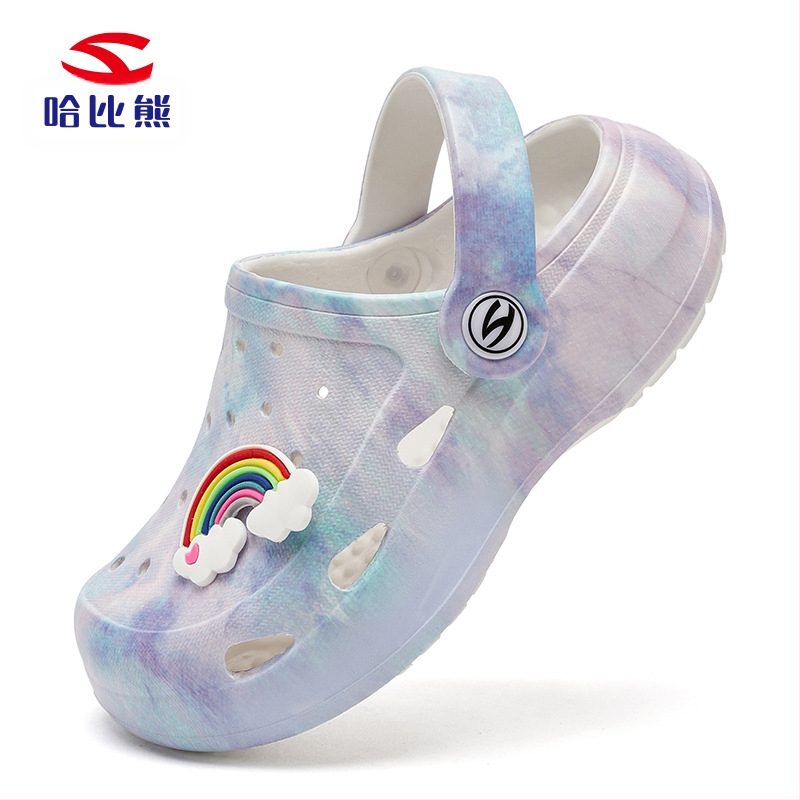 Hobby Bear vasaras bērnu pludmales apavi - universāli, EVA augšdaļa, ar slēgtu pirkstu un caurumiem, vecums 1–6 gadi