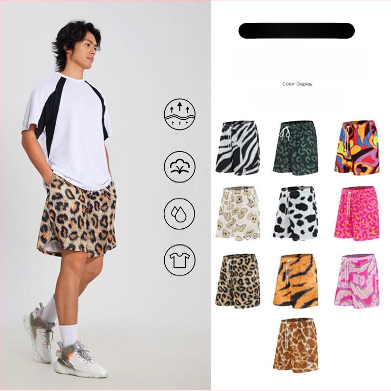 Σορτς με χαλαρή γραμμή από πολυεστέρα, γρήγορο στέγνωμα, μεσαία μέση, unisex ενήλικες