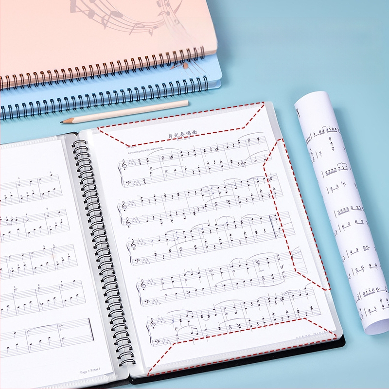 PP κλιπ παρτιτούρων, ρυθμιζόμενο, χωρά 10/20/30 σελίδες, προσαρμογή, μάρκα LOMI/Howe