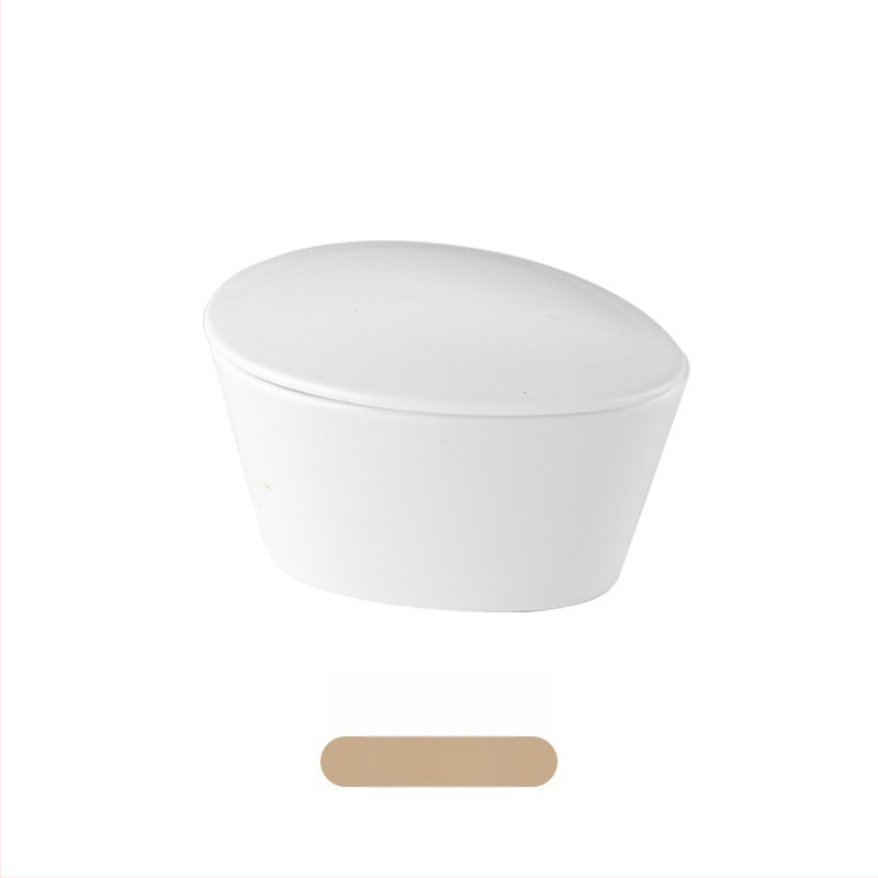 Garinimo dubuo su dangteliu – keramika, kietas finas porcelianas, vienos spalvos raštas, paprastas stilius