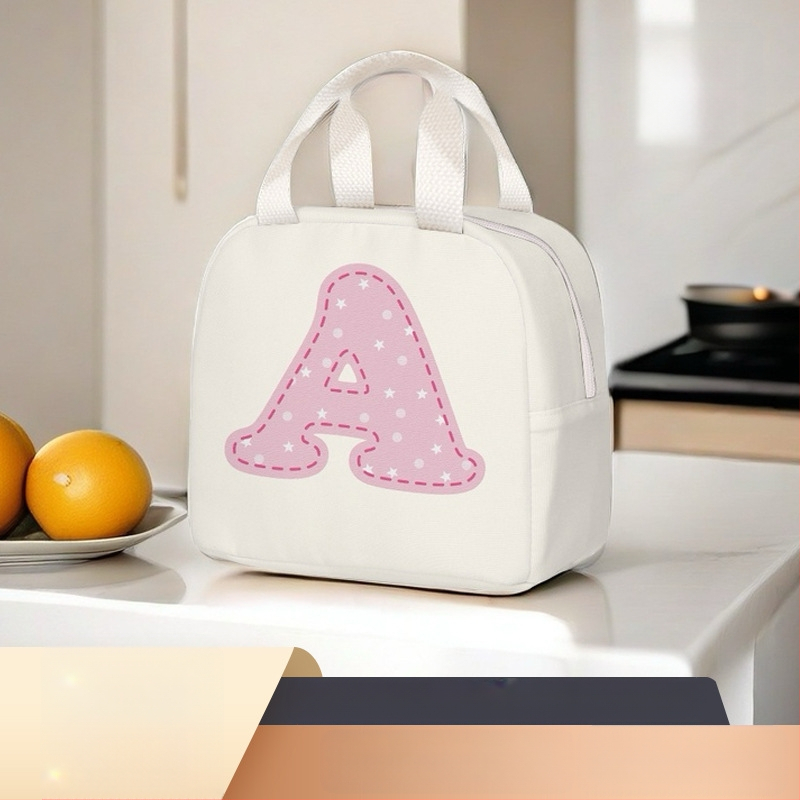 Izolirana torba za ručak od Oxford platna, model C80501, s motivom crtanog uzorka, velika kapaciteta, za posao i školu