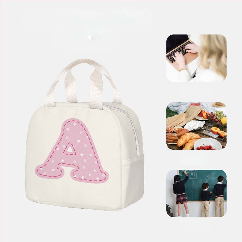 Izolirana torba za ručak od Oxford platna, model C80501, s motivom crtanog uzorka, velika kapaciteta, za posao i školu