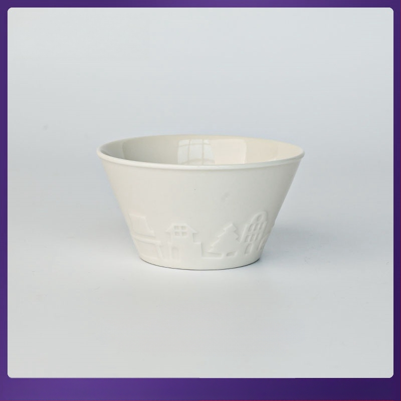 Porceleninė dubenėlis, pritaikoma logotipo spaudai, tinkama mikrobangų krosnyje, namų indai