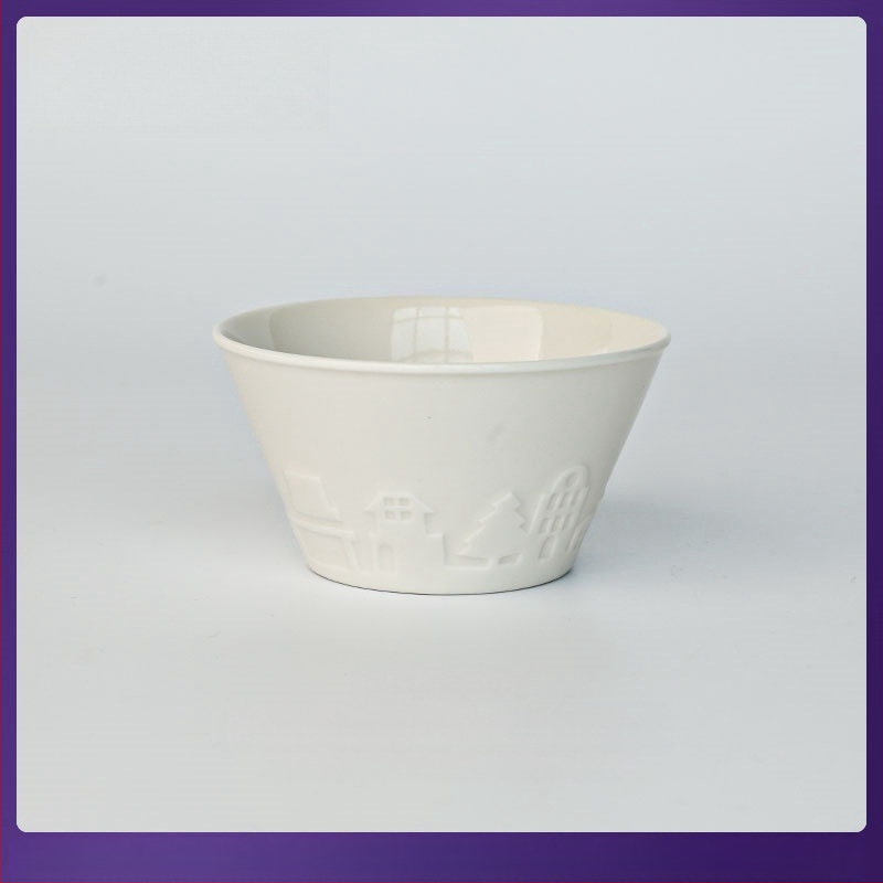 Porceleninė dubenėlis, pritaikoma logotipo spaudai, tinkama mikrobangų krosnyje, namų indai