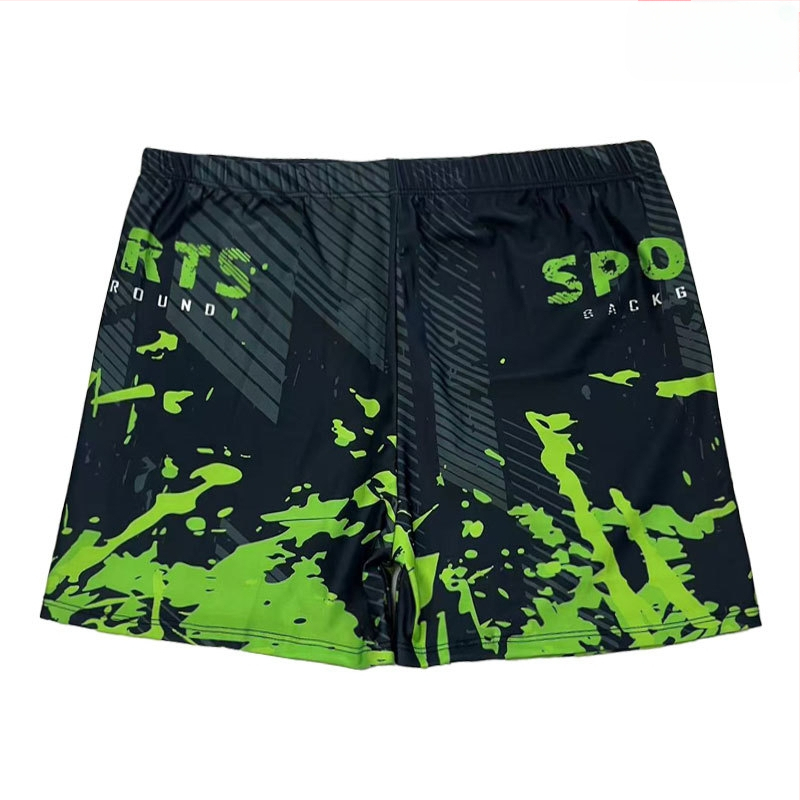 Vyriniai plaukimo šortai su spaudiniu, poliesterio 86% + elastano 14%, greitai džiūsta, pamušalas poliesteris 80%, tinkami plaukimui