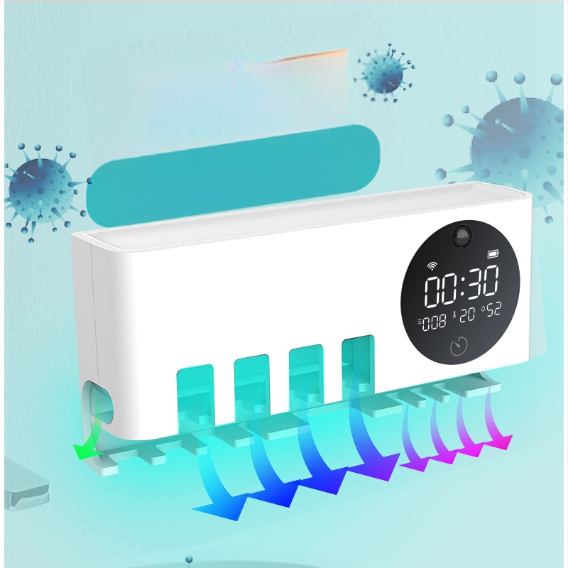 Dantų šepetėlių laikiklis – sieninis montavimas be gręžimo, plastikas, prekės ženklas Aipinju