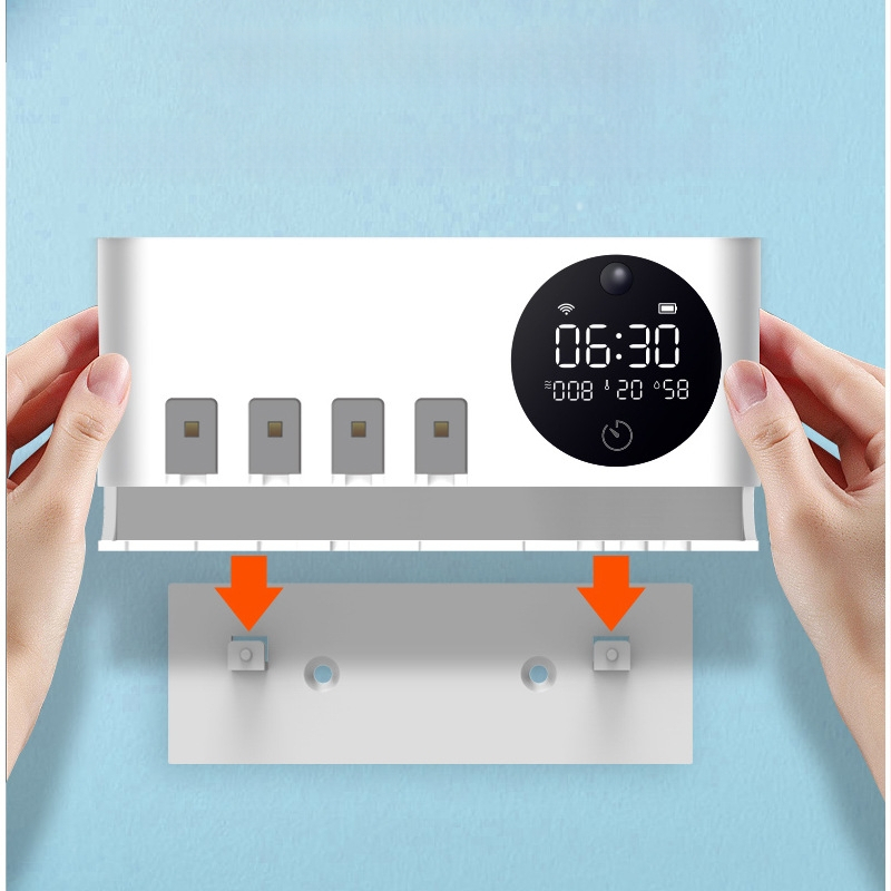 Dantų šepetėlių laikiklis – sieninis montavimas be gręžimo, plastikas, prekės ženklas Aipinju