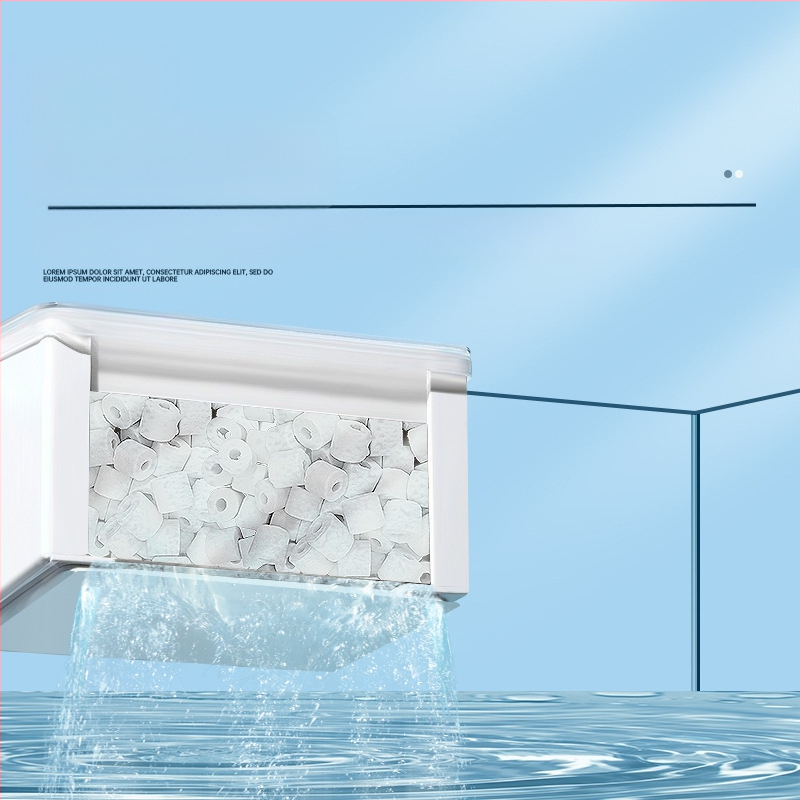 Akvariumui filtravimo terpė: keraminių žiedų ir stiklo žiedų biocheminiam filtravimui, 500 g