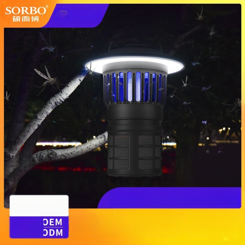 Φωτιστικό LED για κάμπινγκ με επαναφορτιζόμενο USB και εξόντωση κουνουπιών – 2 σε 1 εξωτερικός λαμπτήρας, 5V, 0,06W, διακόπτης κουμπιού