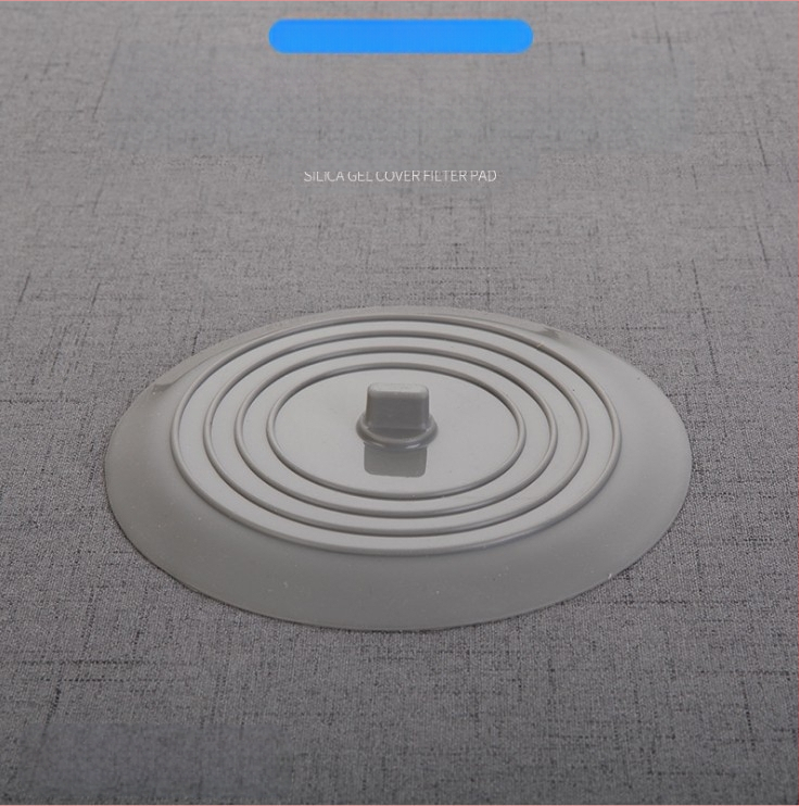 Apskritas silikoninės grindų nuotekų gaubtas su kvapų apsauga, tinka voniai ir virtuvei | šiuolaikinis minimalistinis stilius