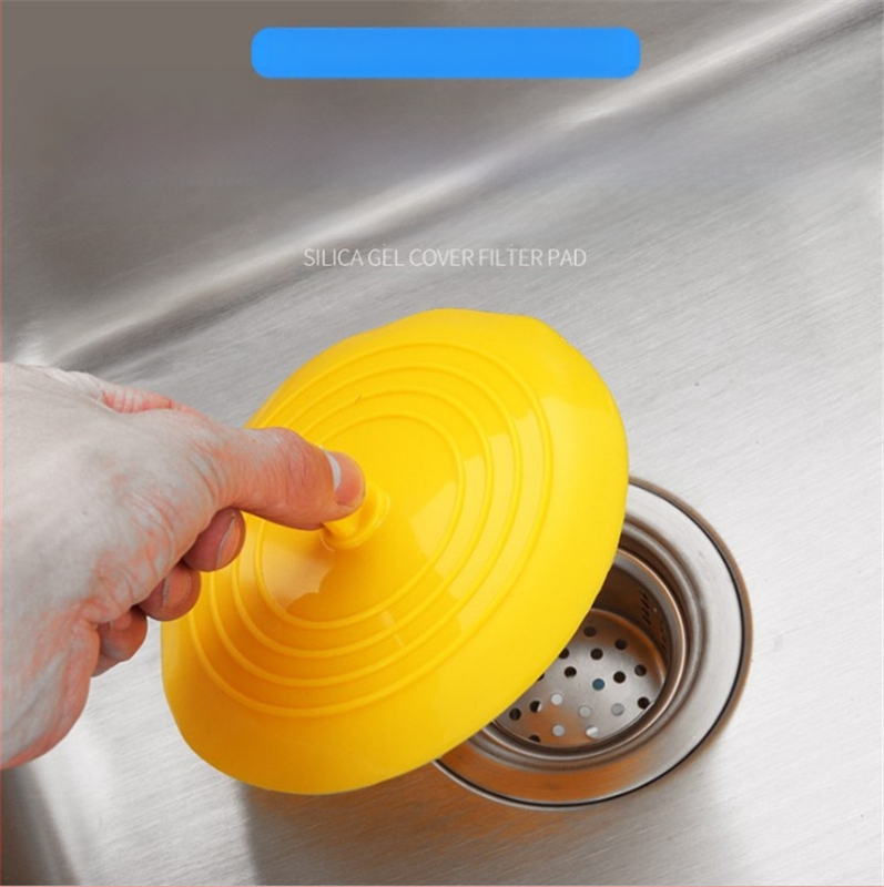 Apskritas silikoninės grindų nuotekų gaubtas su kvapų apsauga, tinka voniai ir virtuvei | šiuolaikinis minimalistinis stilius