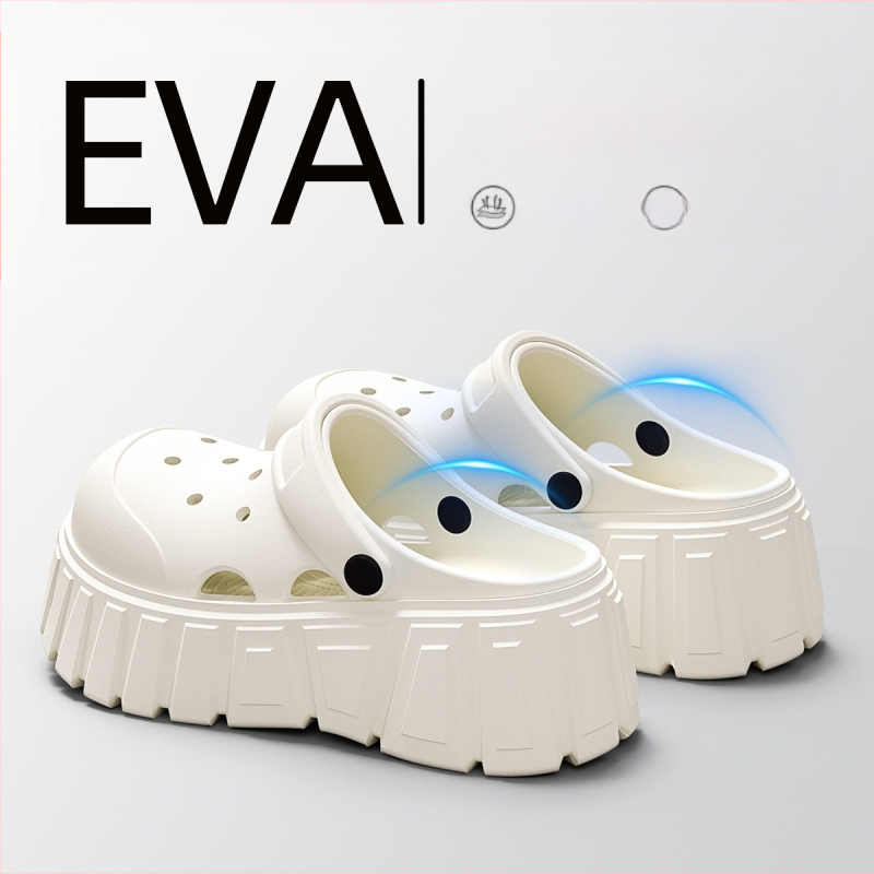 Crocs γυναικεία σάνδαλα με παχύ πάτο, αναπνεύσιμη EVA άνω επιφάνεια, EVA σόλα 3.5 cm+, κατασκευή injection-molded, Καλοκαίρι 2025